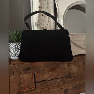 Vintage Retro | MAM’SELLE Original New York Black suede handbag purse 50…